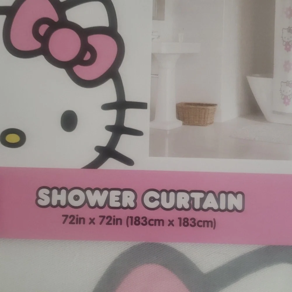 Hello Kitty shower curtain